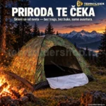 Maskirni šator za kampovanje