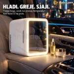 Mini frižider 4L sa ogledalom i led svetlom 220v i 12v