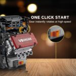 model V8 motora od kockica - detalji