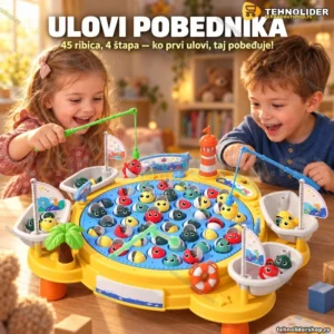 Pecanje ribica Veliki set 45 riba + 4 štapa za pecanje-edukativna igracka