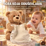 Plišani veseli meda koji govori i igra žmurke