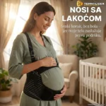 Pojas za trudnice sa tregerima — potpuna podrška stomaku i leđima tokom trudnoće