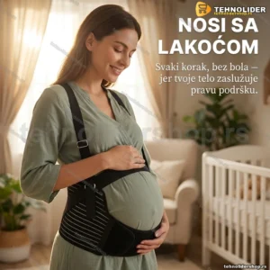 Pojas za trudnice sa tregerima — potpuna podrška stomaku i leđima tokom trudnoće