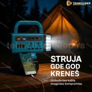 Prenosivi inverter 200W za akumulatorsku bateriju 21V — 220V AC
