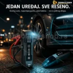 Prenosivi starter akumulatora CHELV A-020 — jump starter sa usisivačem, pumpom i