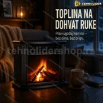 Električna grejalica kamin 1000 W sa LED efektom plamena