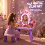 Sto za šminkanje sa ogledalom, svetlom i muzikom — 53 dela
