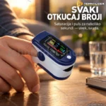 Pulsni OKSIMETAR uređaj koji meri količinu kiseonika u krvi i puls