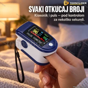 Pulsni OKSIMETAR uređaj koji meri količinu kiseonika u krvi i puls