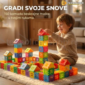 Raznobojne kockice - puzzle za decu i odrasle - 150kom