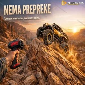 RC Rock Crawler 1:8 — metalna karoserija 4x4, 2,4 GHz, 50 cm