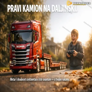 RC tegljač Scania 770 S 1:18 sa prikolicom — dužina 1,2 m
