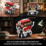 set V8 motora za sklapanje - detalji