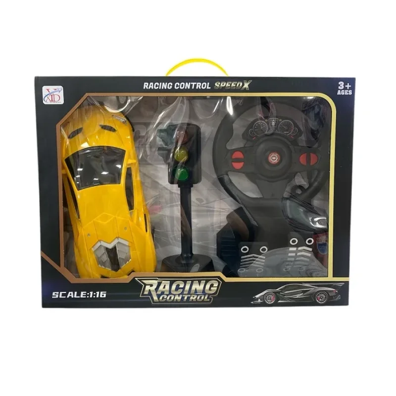 Set za trku sa volanom, pedalama i semaforom Racing Control auto sa volanom i pedalama - prednja strana