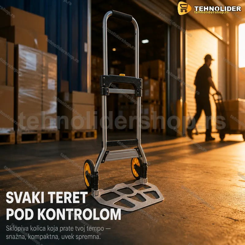 Sklopiva ručna kolica za prevoz tereta — nosivost 100 kg Sklopiva ručna kolica za prevoz tereta — nosivost 100 kg