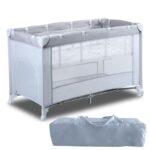 Sklopivi krevetac za bebe sa torbicom za nošenje 125x65x78 cm