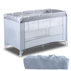 Sklopivi krevetac za bebe sa torbicom za nošenje 125x65x78 cm