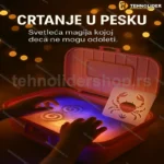Svetleća kutija sa peskom za crtanje — šabloni i alatke