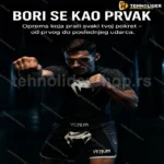 Venum MMA komplet — majica i šorc za trening, crno-sivi
