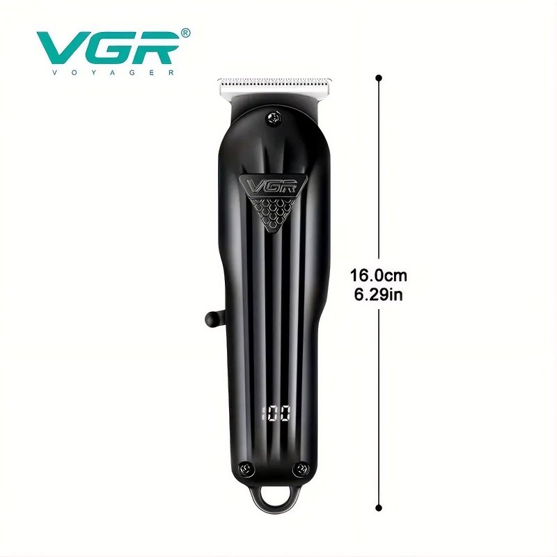 VGR V-982 bežična mašinica za šišanje sa LED displejom i kablom vgr v-982 mašinica - detalji